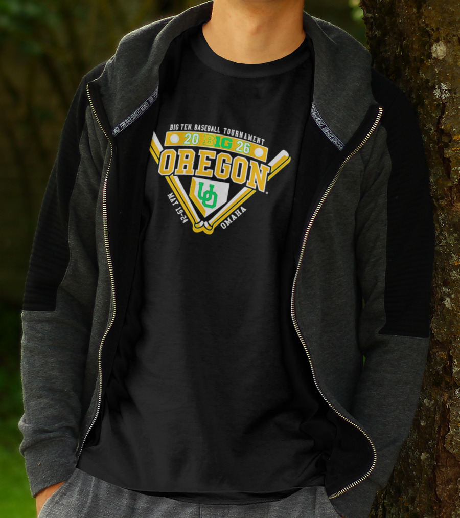 Oregon Ducks 2026 Big Ten Baseball Tournament May 19 21 Omaha T-Shirt