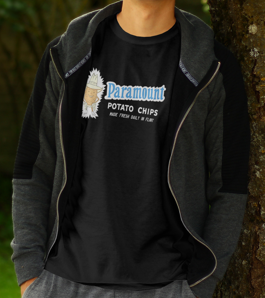 Paramount Potato Chips Made Fresh Daily In Flint Cowboy T-Shirt