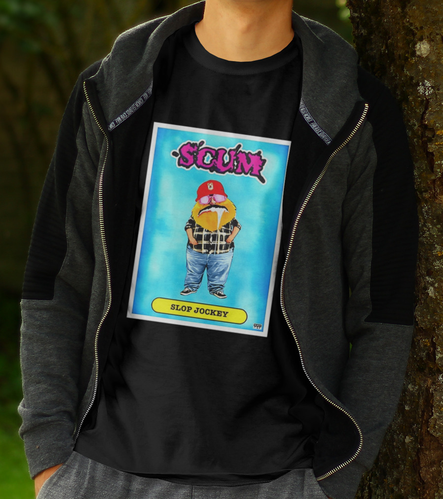 SCUM Slop Jockey Trading Card Gritty T-Shirt