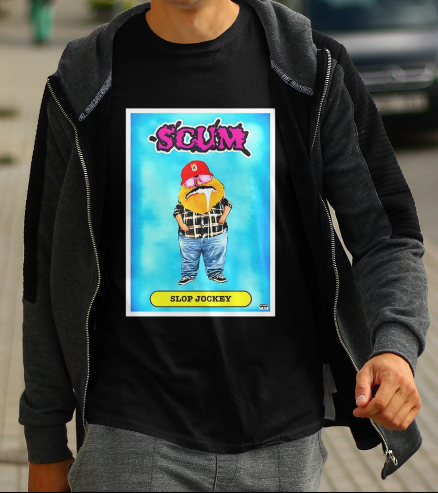 SCUM Slop Jockey Trading Card Gritty T-Shirt