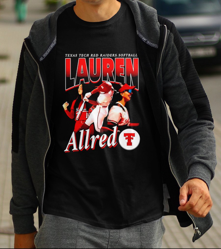 Texas Tech Red Raiders Softball Lauren Allred Team T-Shirt