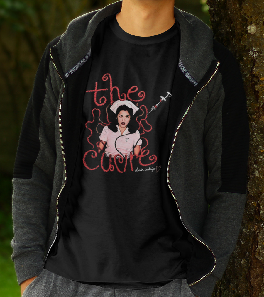 The Cure Mirian Damage Nurse Syringe Gothic Rock Vivian Santiago T-Shirt