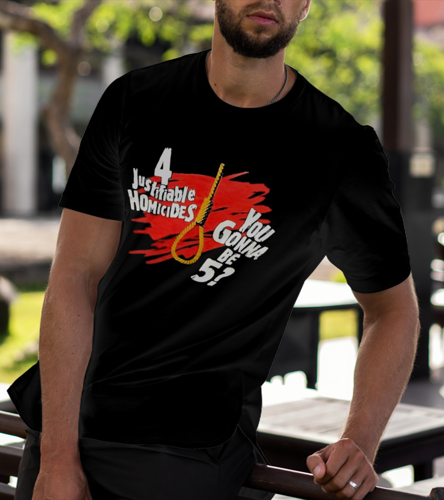 The Undertaker 4 Justifiable Homicides You Gonna Be 5 Noose Red T-Shirt