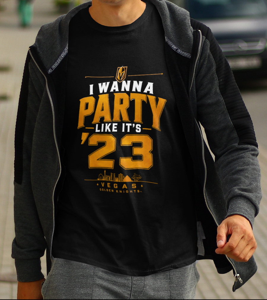 Vegas Golden Knights I Wanna Party Like It's 23 Celebration T-Shirt