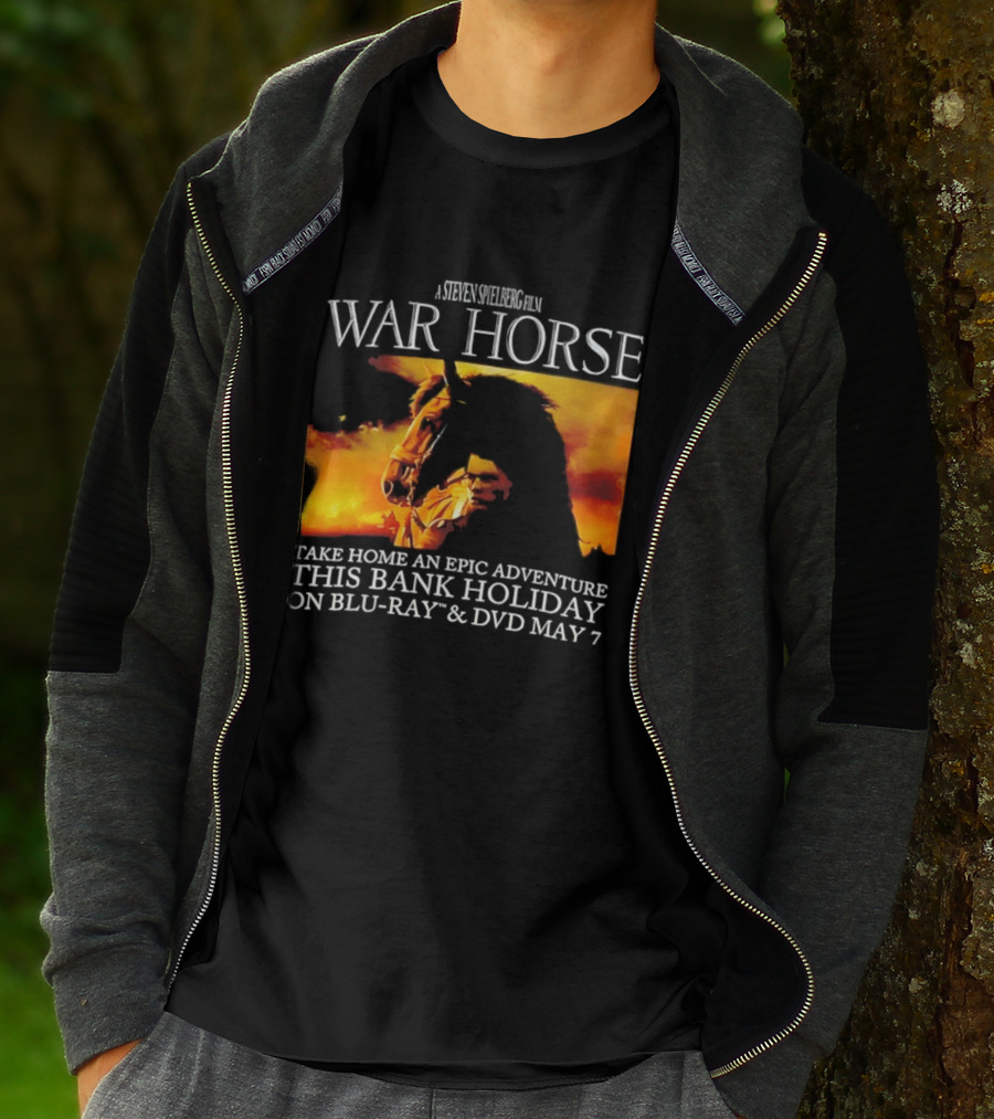 A Steven Spielberg Film War Horse Take Home An Epic Adventure This Bank Holiday On Blu Ray & DVD May 7 T-Shirt