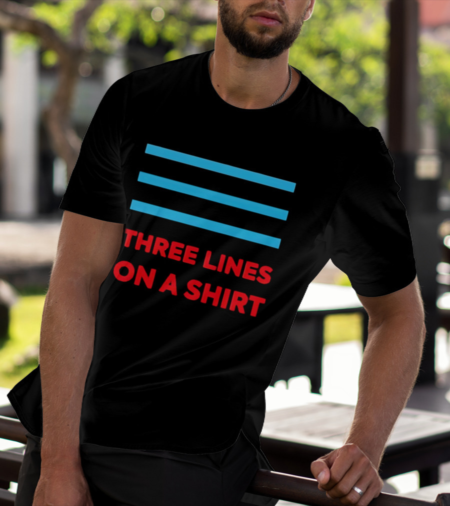 Three Lines On A England Europe T-Shirt
