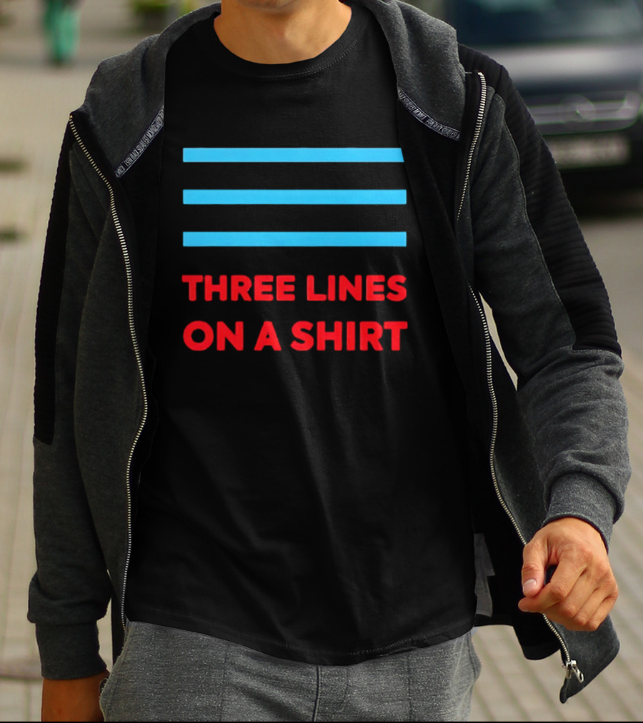 Three Lines On A England Europe T-Shirt