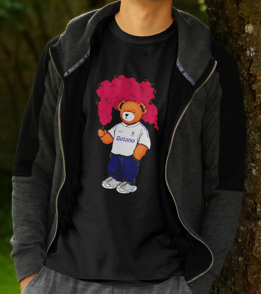 Betano FC Pickles Bears Character Holding Red Smoke T-Shirt