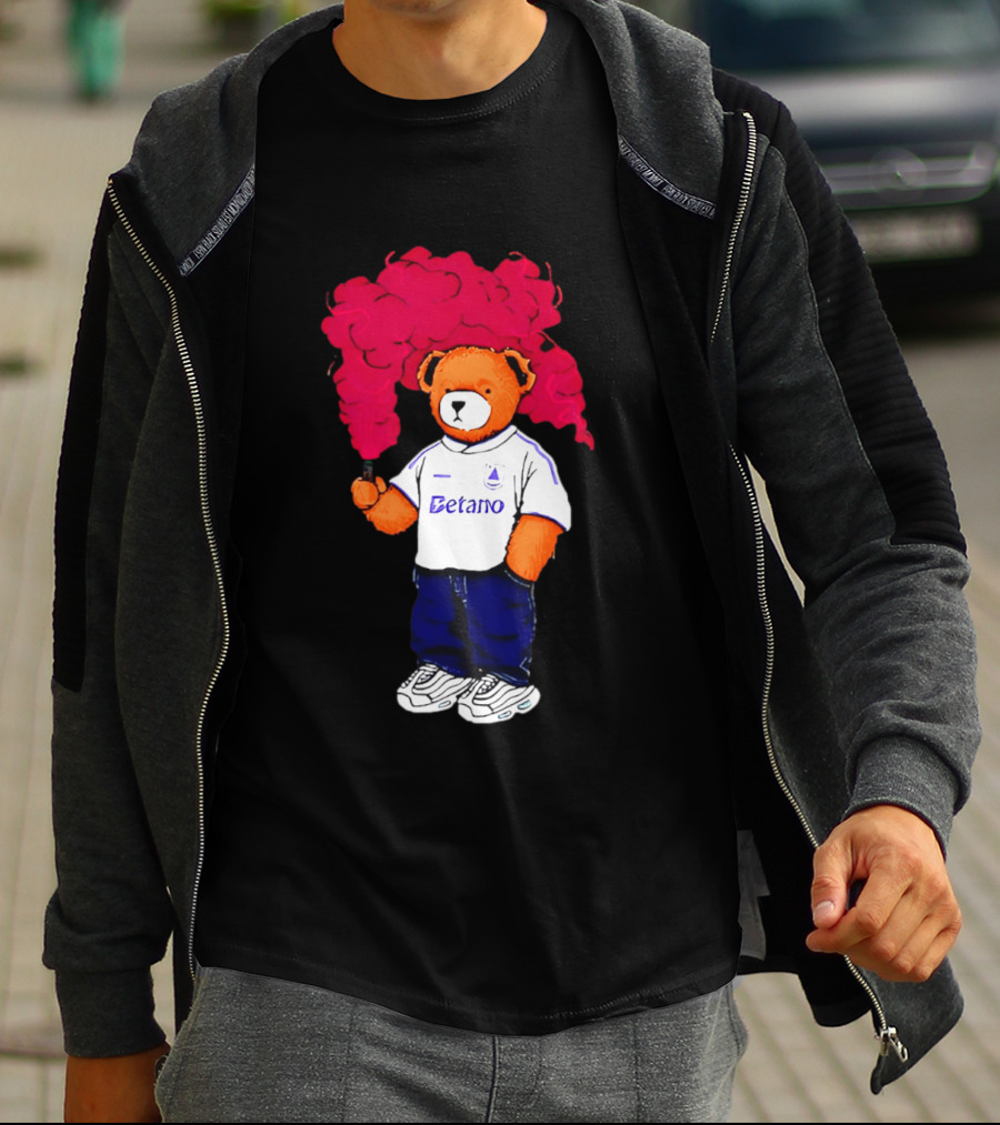 Betano FC Pickles Bears Character Holding Red Smoke T-Shirt