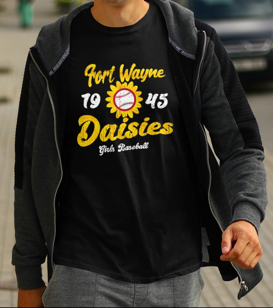 Fort Wayne Daisies 1945 Girls Baseball All American Girls Professional Baseball League T-Shirt