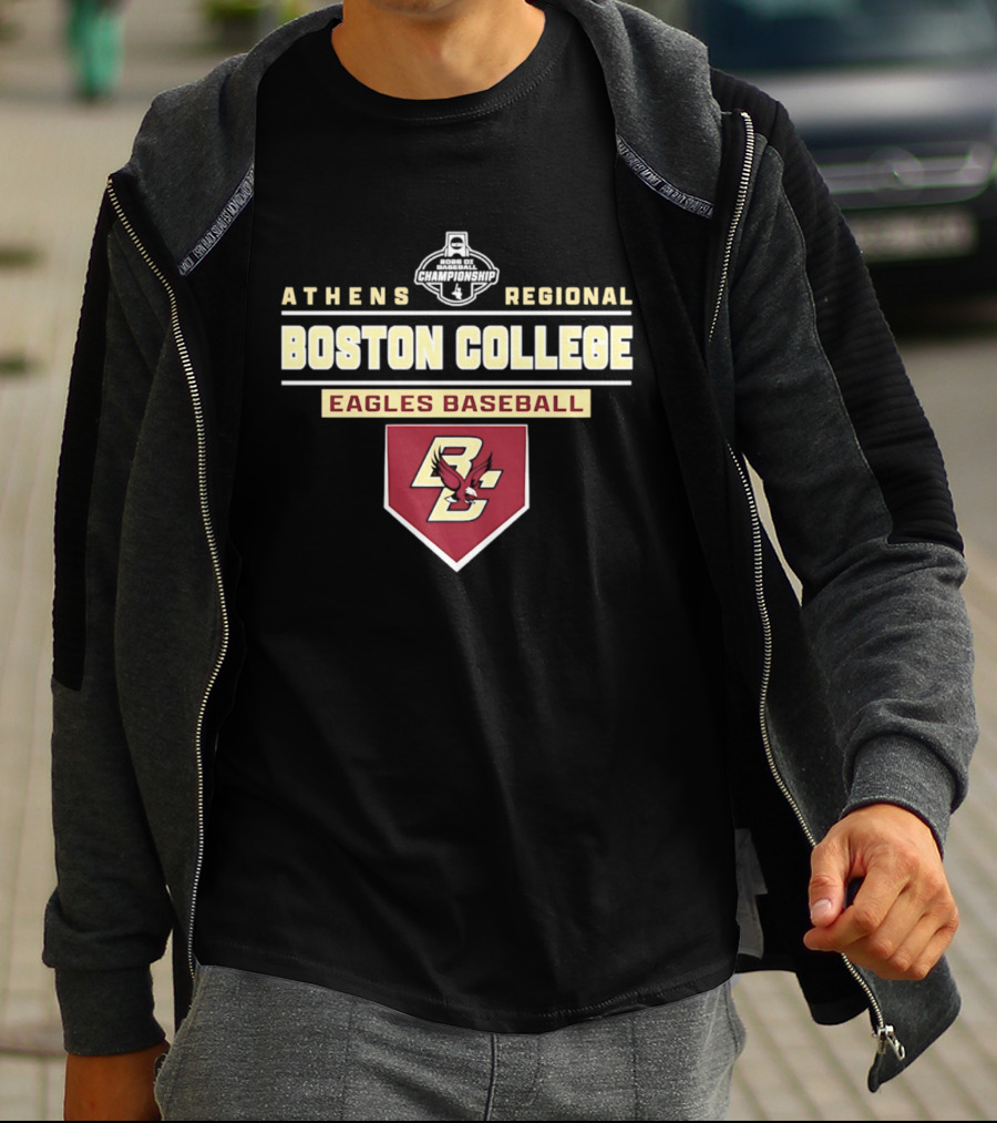 Boston College Eagles Baseball 2026 Athens Regional T-Shirt