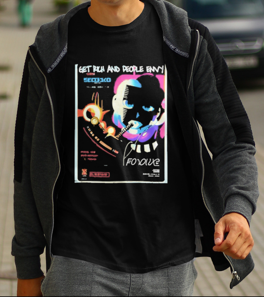 Cyberpunk Get Rich And People Envy Seo31co Forque T-Shirt