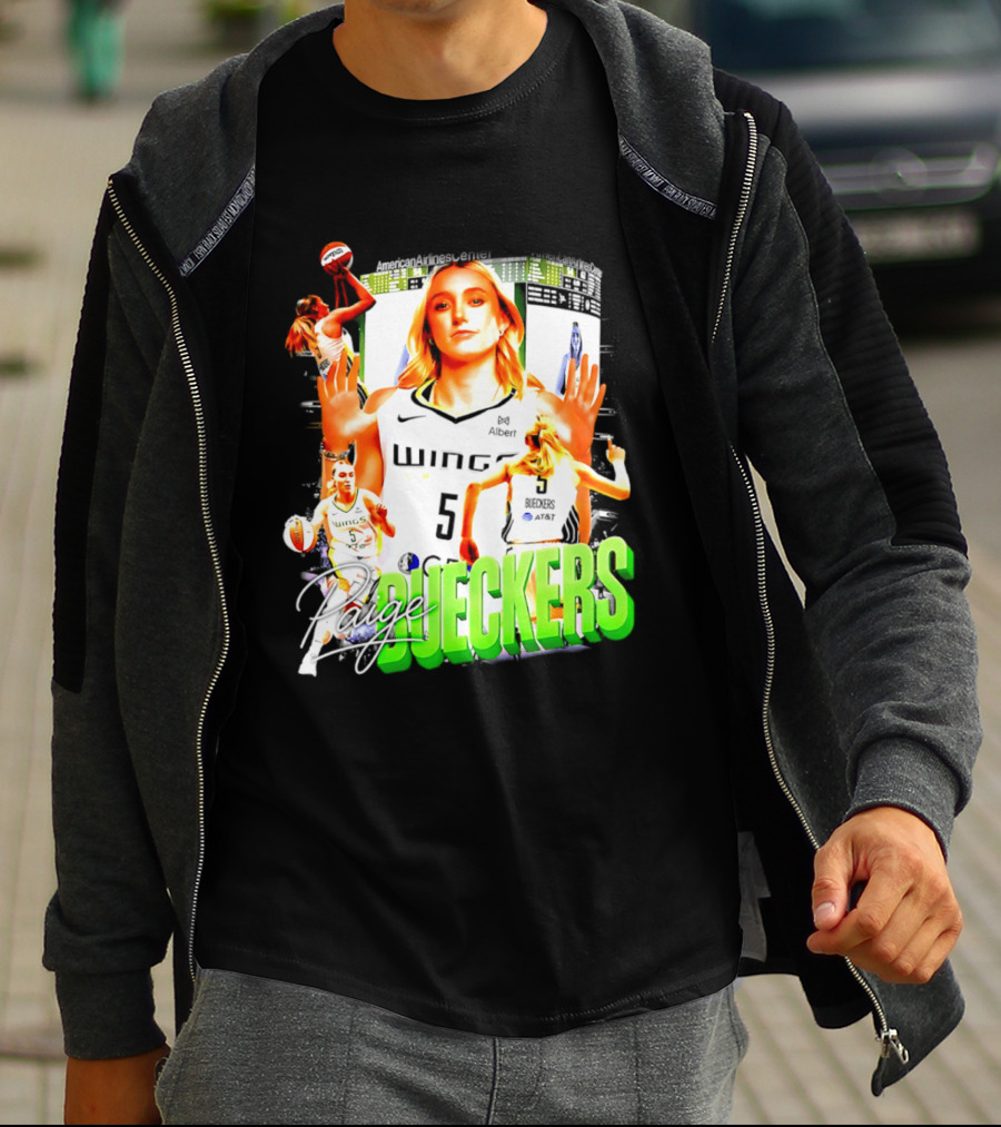 Paige Bueckers Dallas Wings Number 5 Basketball Star T-Shirt