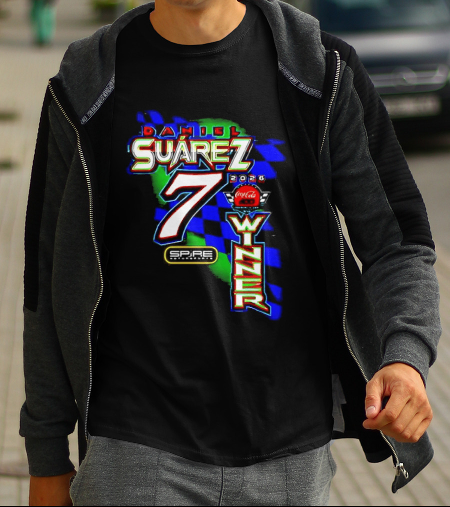 Daniel Suarez NASCAR Coca Cola Number 7 Winner 2026 T-Shirt
