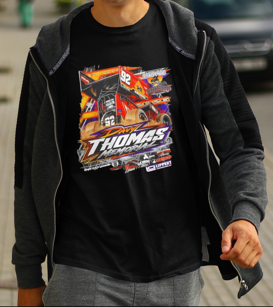 2nd Annual Davy Thomas Memorial 92 Sprint Car Placerville Speedway Challenge Tour 2020 T-Shirt