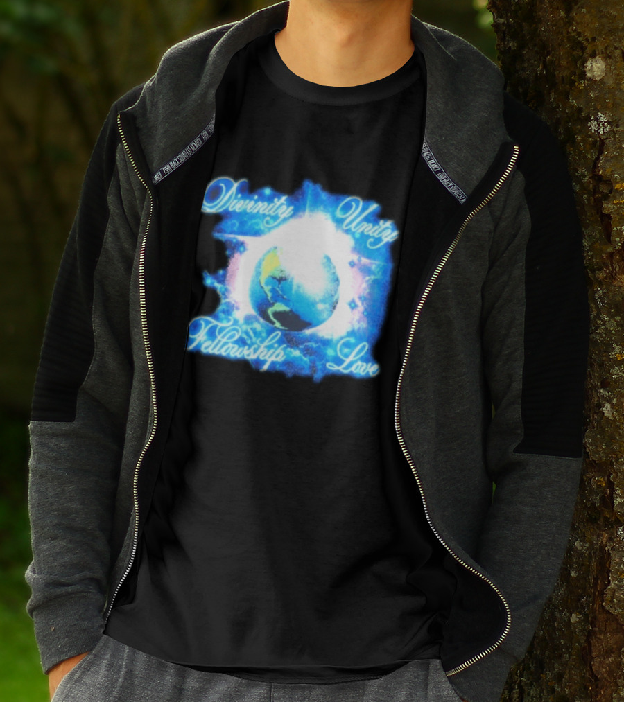 Divinity Unity Fellowship Love Earth Glow T-Shirt