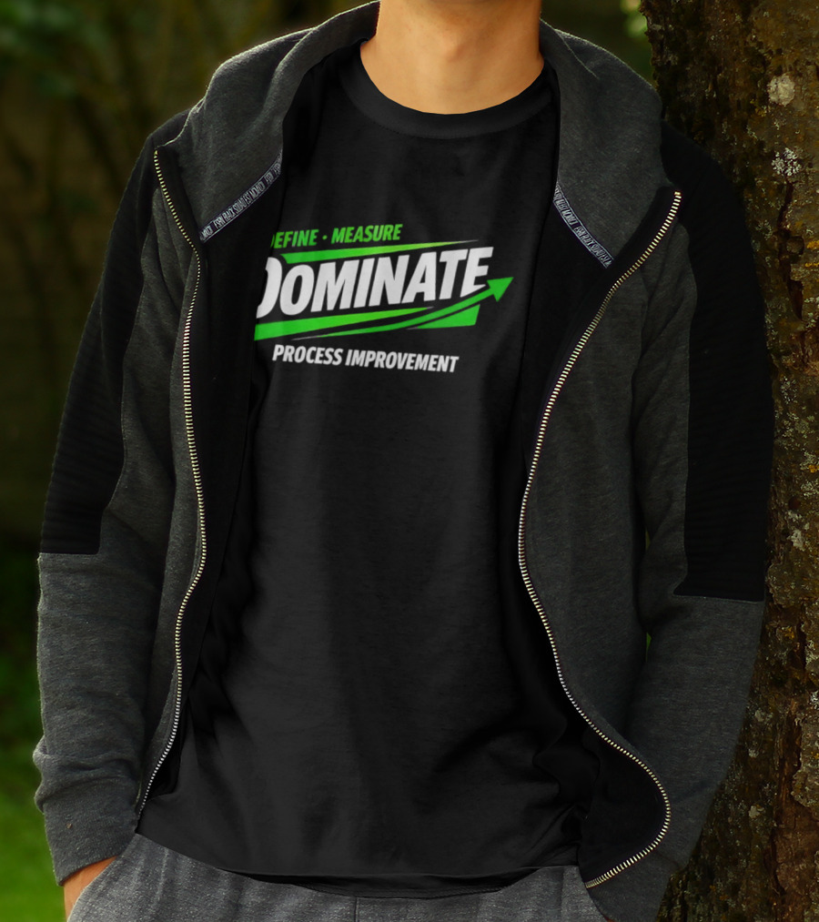 Define Measure Dominate Process Improvement Arrow T-Shirt