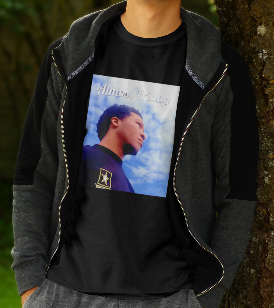 Almost Friday Jalen Brunson NWTS Basketball Sky T-Shirt