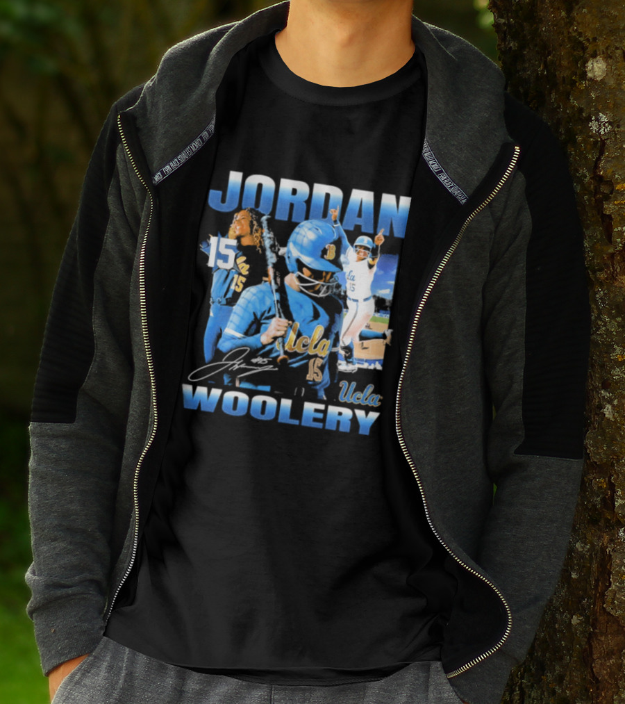 Jordan Woolery 15 UCLA Bruins Women's Softball T-Shirt
