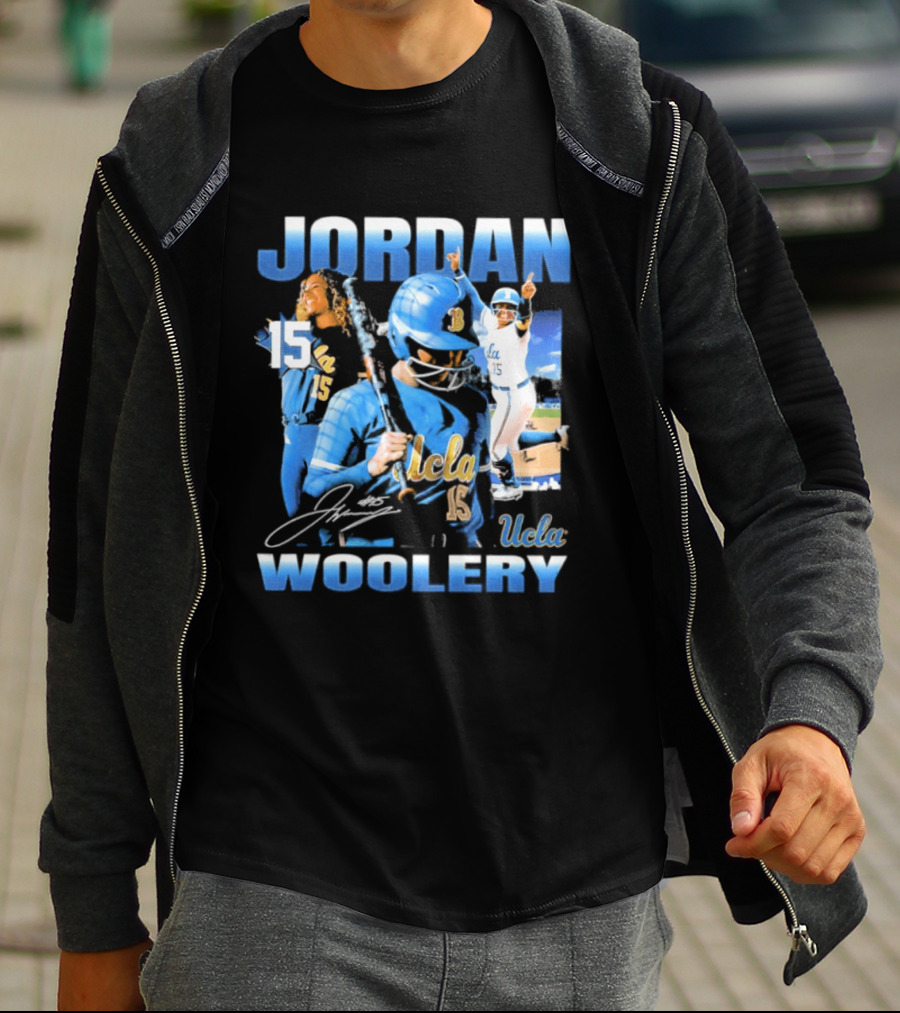 Jordan Woolery 15 UCLA Bruins Women's Softball T-Shirt
