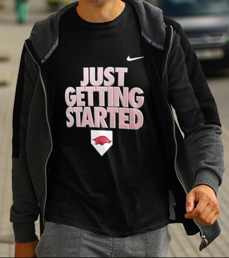 Nike Just Getting Started Arkansas Razorbacks Women's Softball T-Shirt