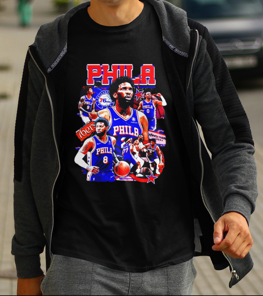 Philadelphia 76ers Phila 6ers Team Players Arena T-Shirt