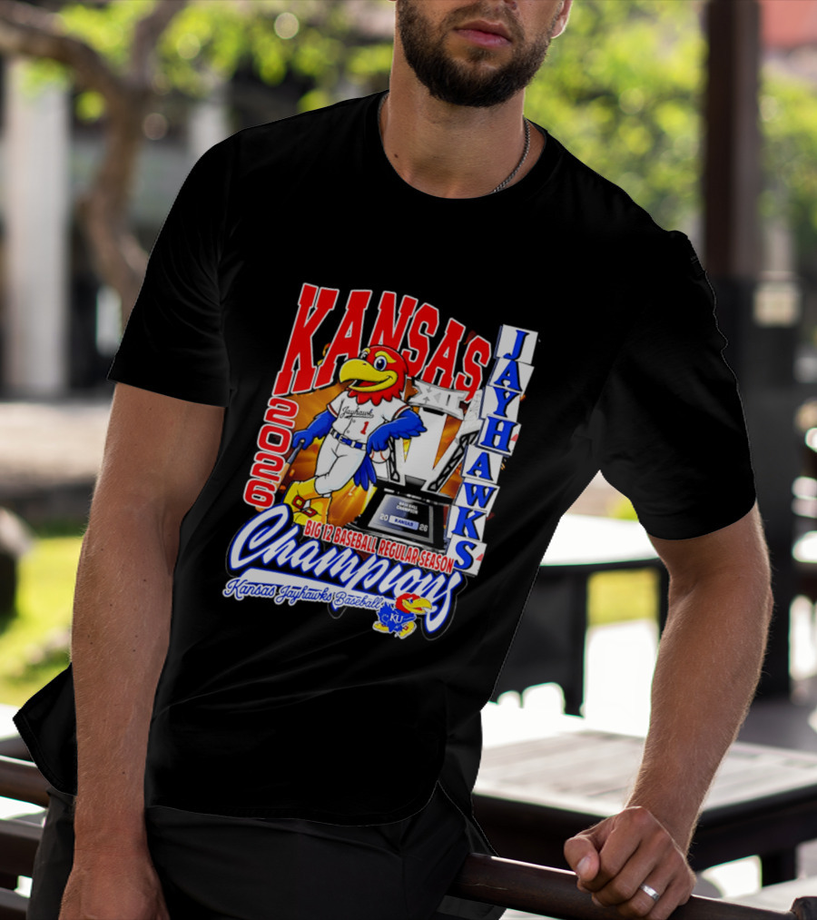 Kansas Jayhawks 2026 Big 12 Baseball Regular Season Champions T-Shirt