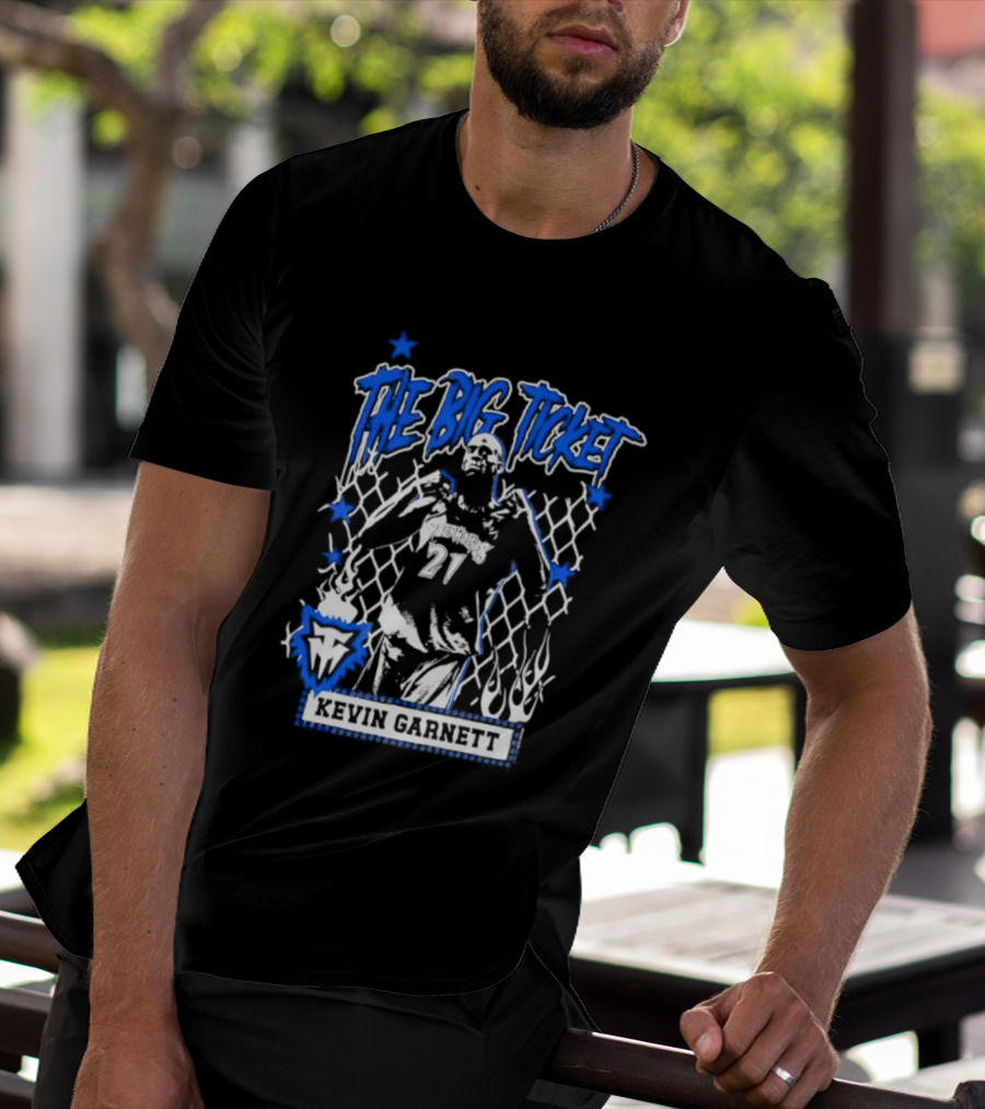 Kevin Garnett The Big Ticket Minnesota Timberwolves Legendary Player T-Shirt