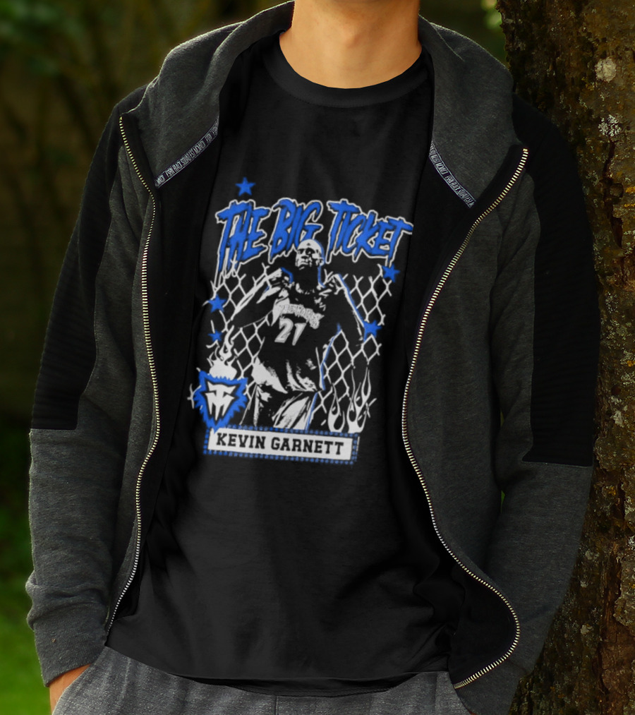 Kevin Garnett The Big Ticket Minnesota Timberwolves Legendary Player T-Shirt