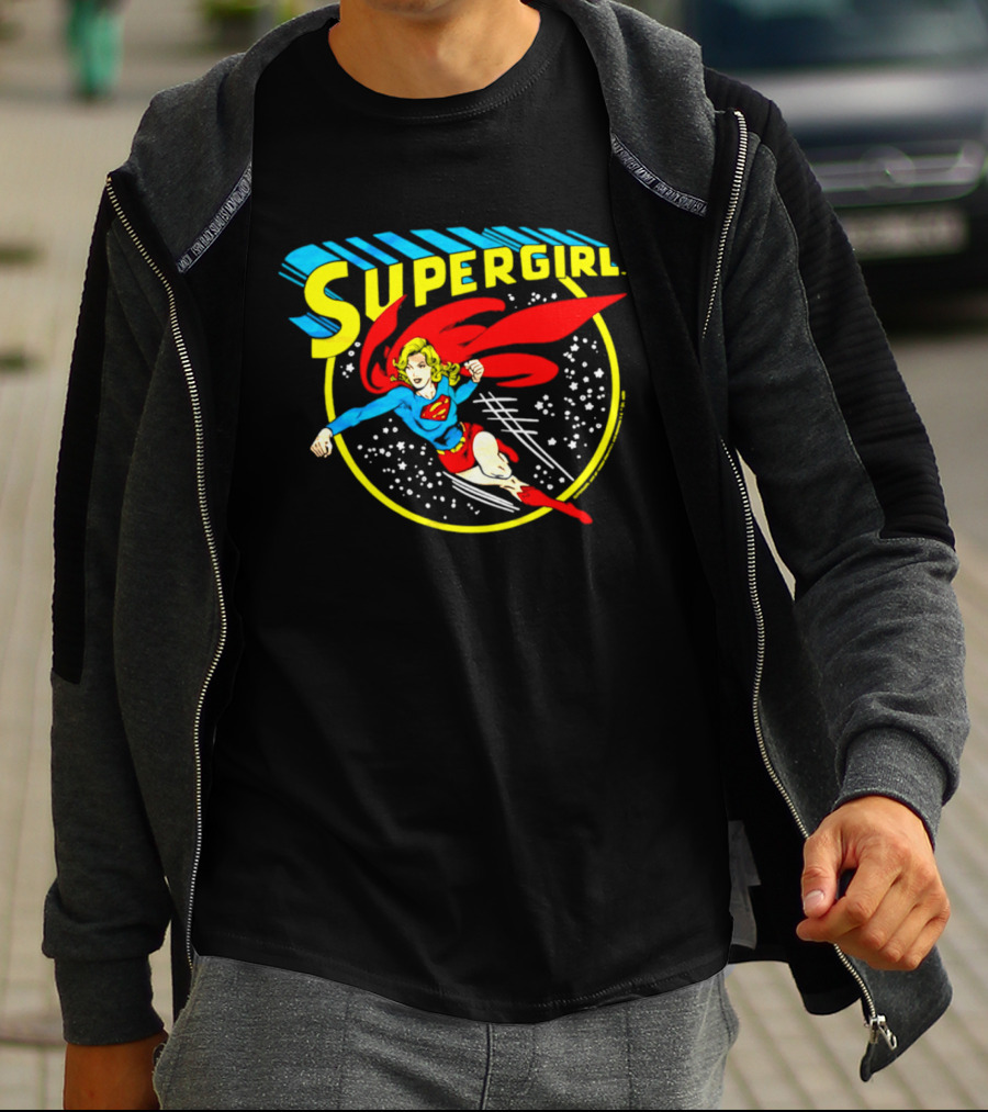 Supergirl Truth Justice Whatever Cartoon Superhero Flying Adventure T-Shirt