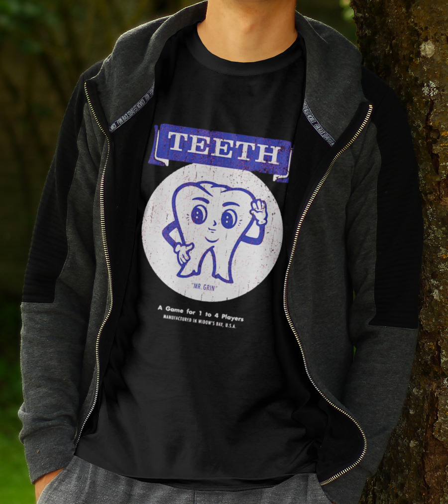 TEETH Mr. Grin Game For 1 To 4 Player T-Shirt