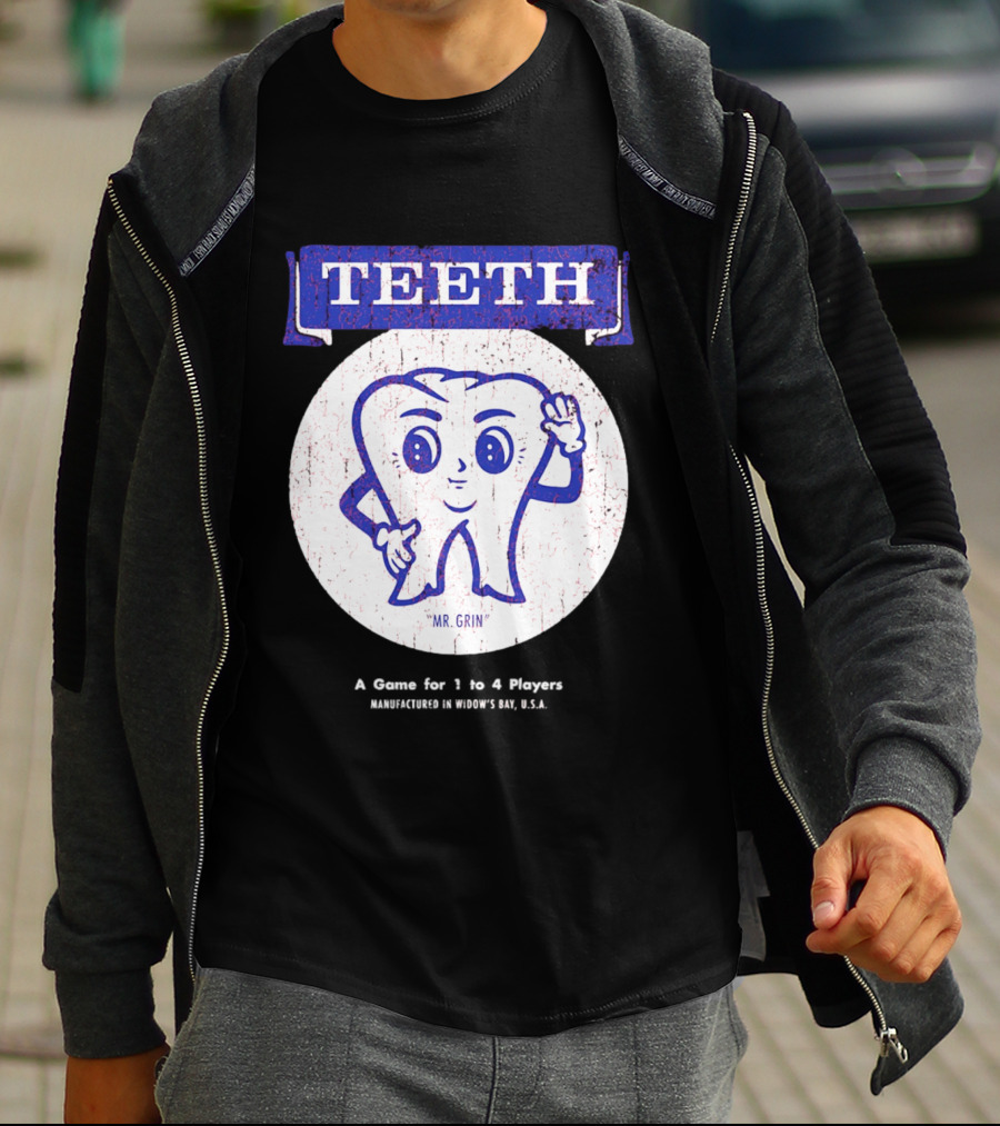 TEETH Mr. Grin Game For 1 To 4 Player T-Shirt