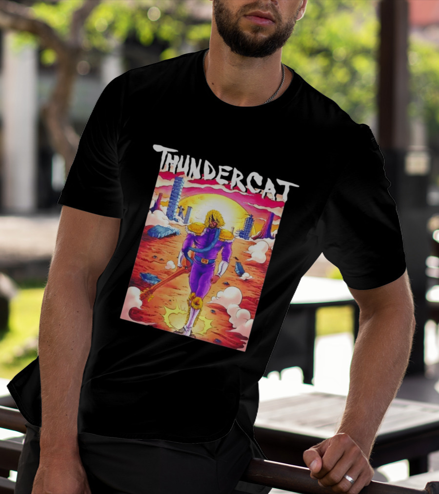 Thundercat It Is What It Is Tour 2021 Futuristic Warrior Desert Scene T-Shirt