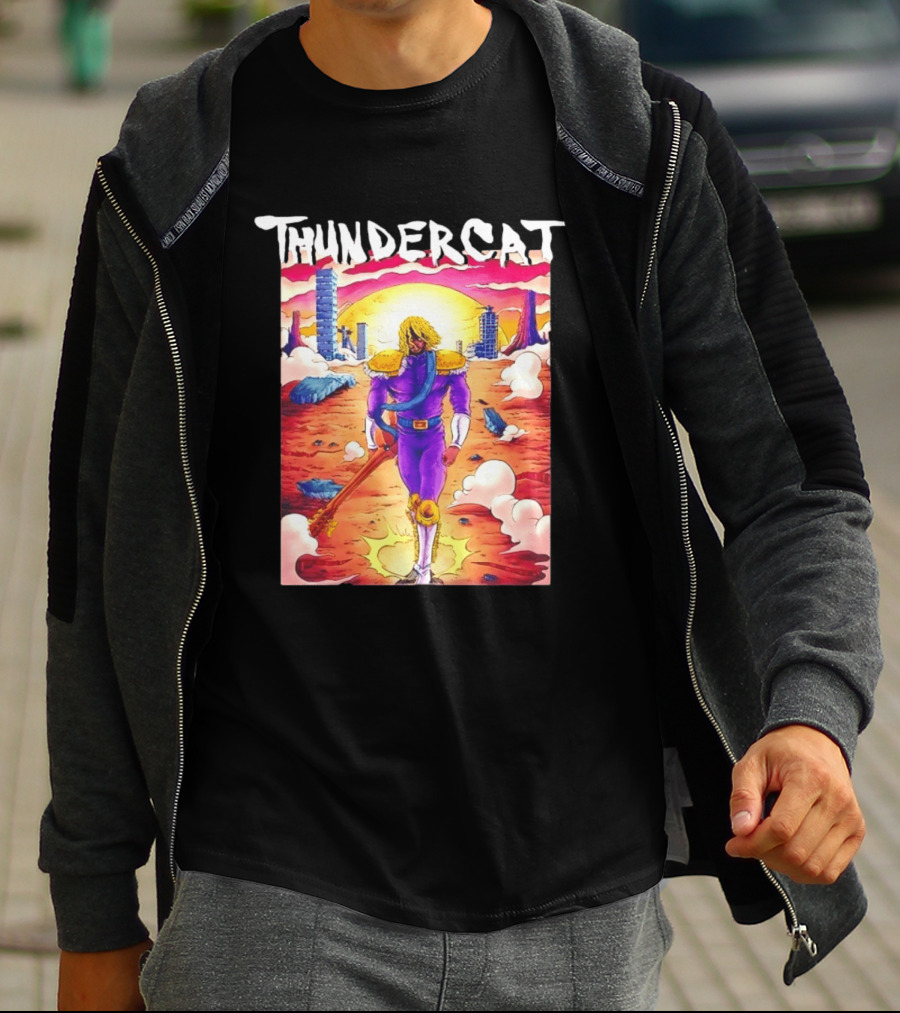 Thundercat It Is What It Is Tour 2021 Futuristic Warrior Desert Scene T-Shirt