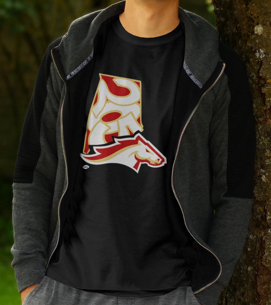 Arkansas Razorbacks Map Logo With Horsehead T-Shirt