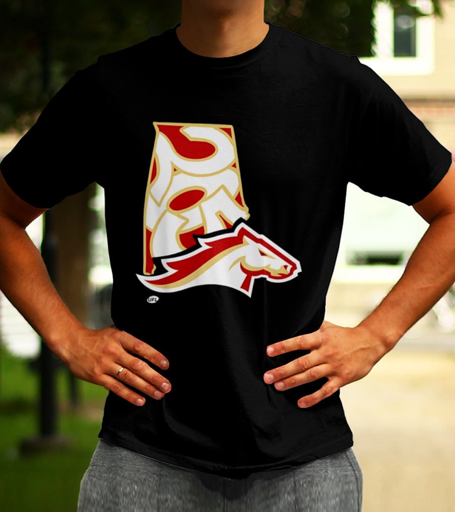 Arkansas Razorbacks Map Logo With Horsehead T-Shirt