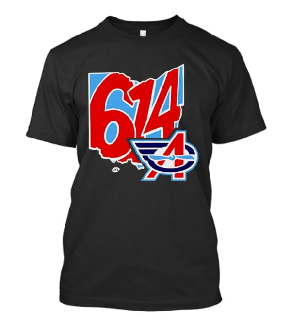 Arlington Renegades Ohio 614 United Football League State Map T-Shirt