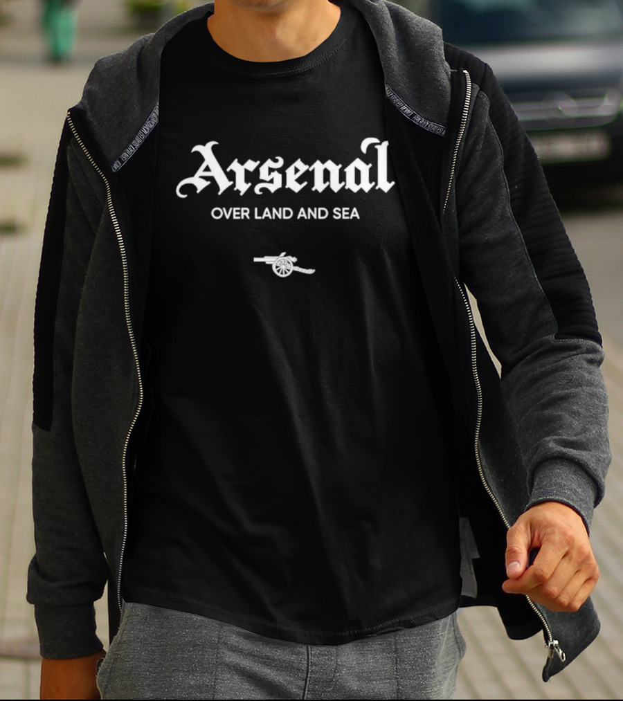 Arsenal Over Land And Sea Cannon Club Supporters T-Shirt