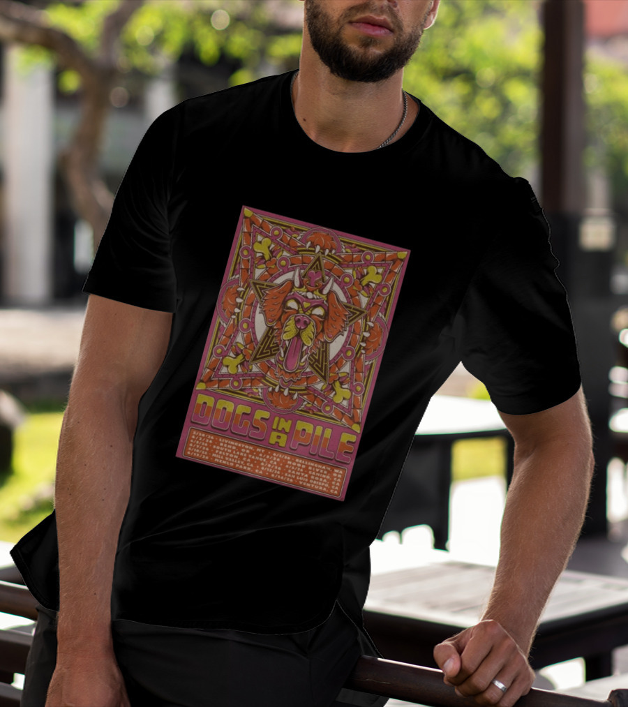 Dogs In A Pile West Coast 2026 Tour Dates And Locations T-Shirt