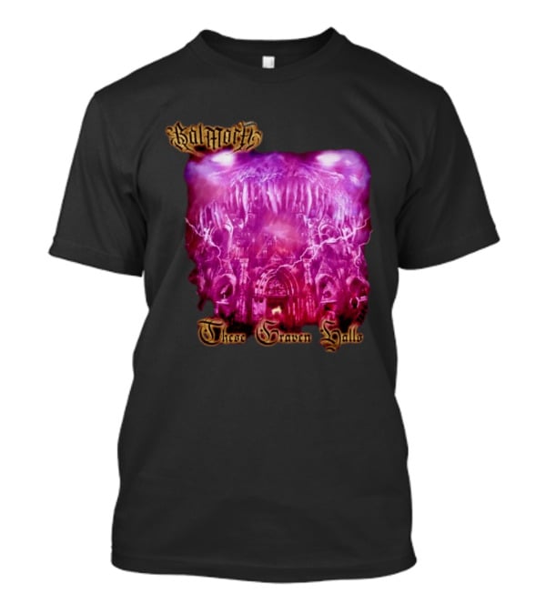Balmorth These Graven Halls Gothic Purple Cathedral Fantasy T-Shirt