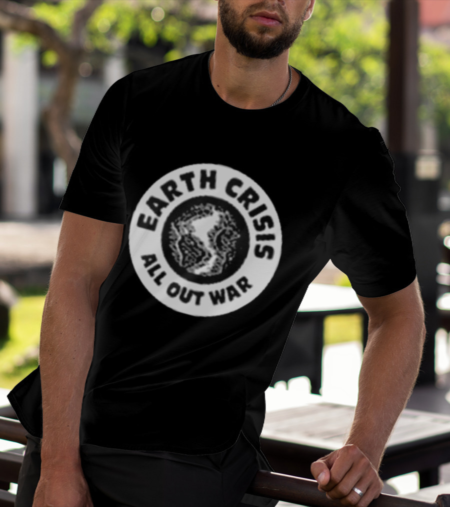 Earth Crisis 1992 All Out War Environmental Action T-Shirt