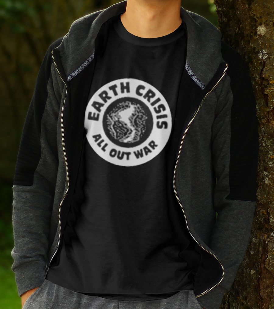 Earth Crisis 1992 All Out War Environmental Action T-Shirt