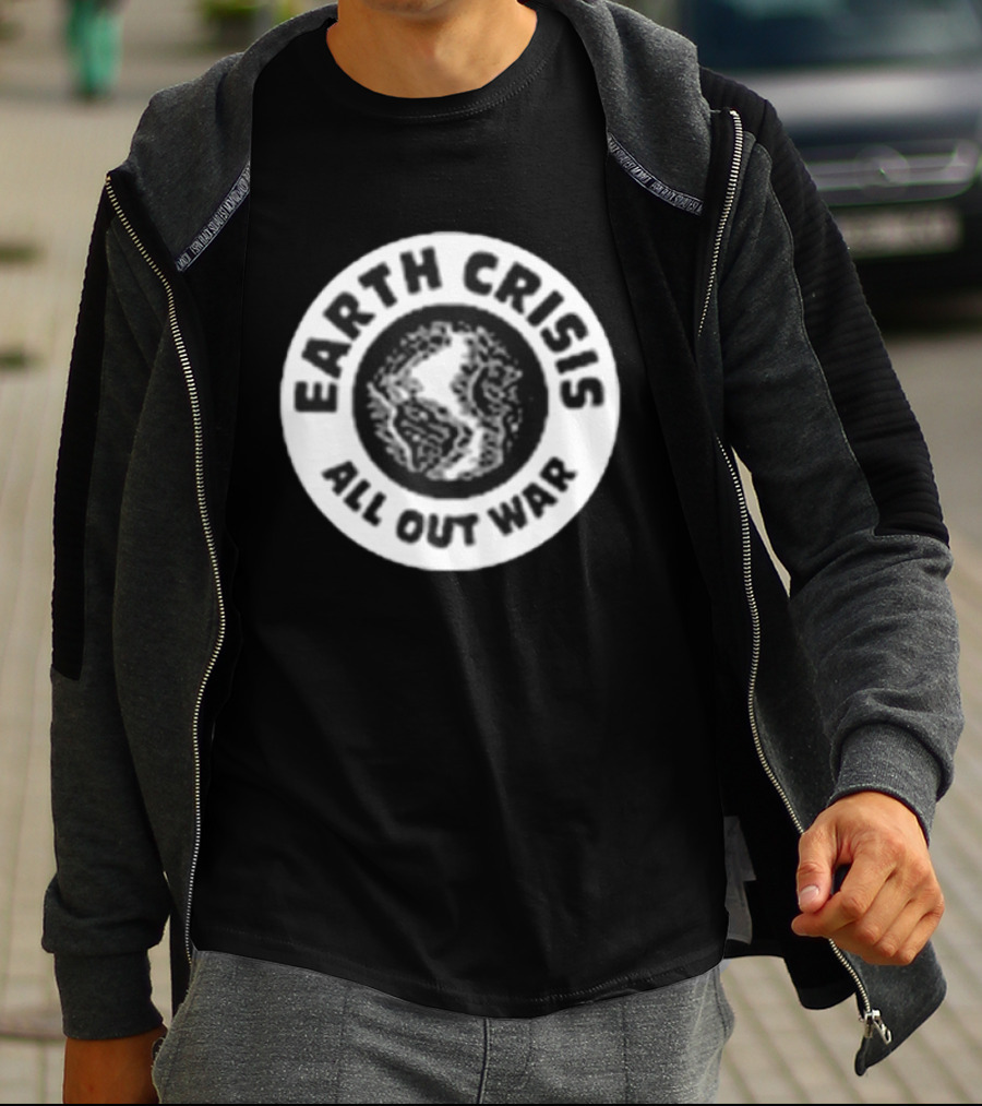 Earth Crisis 1992 All Out War Environmental Action T-Shirt