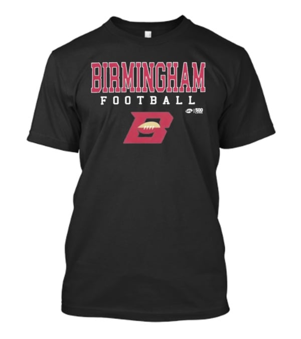Birmingham Football Stallions UFL Letter B Football Icon Red T-Shirt