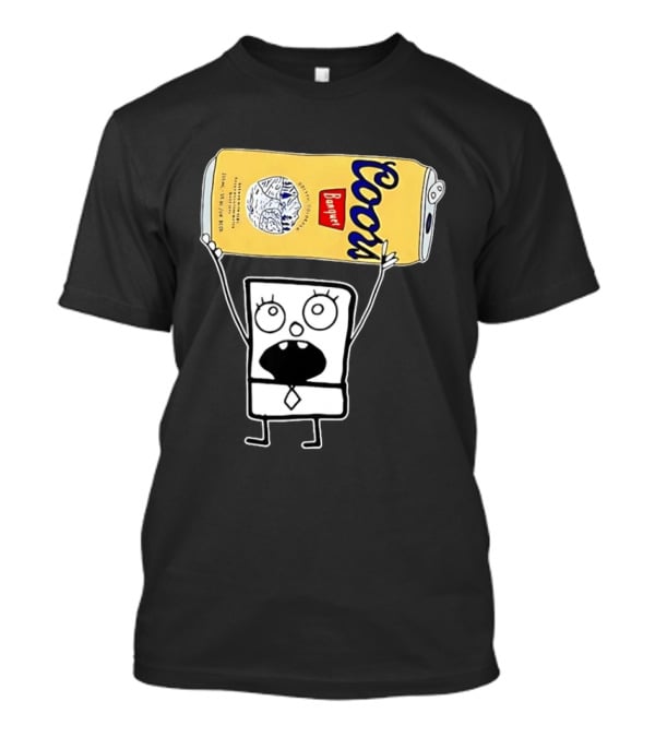 Coors Banquet Blocky Comic 355mL 5 Alc Vol Golden Colorado ESTD 1873 Refreshing T-Shirt