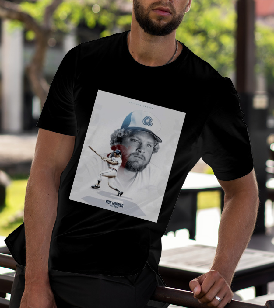 Atlanta Braves Bob Horner 1957 2026 Vintage Baseball T-Shirt