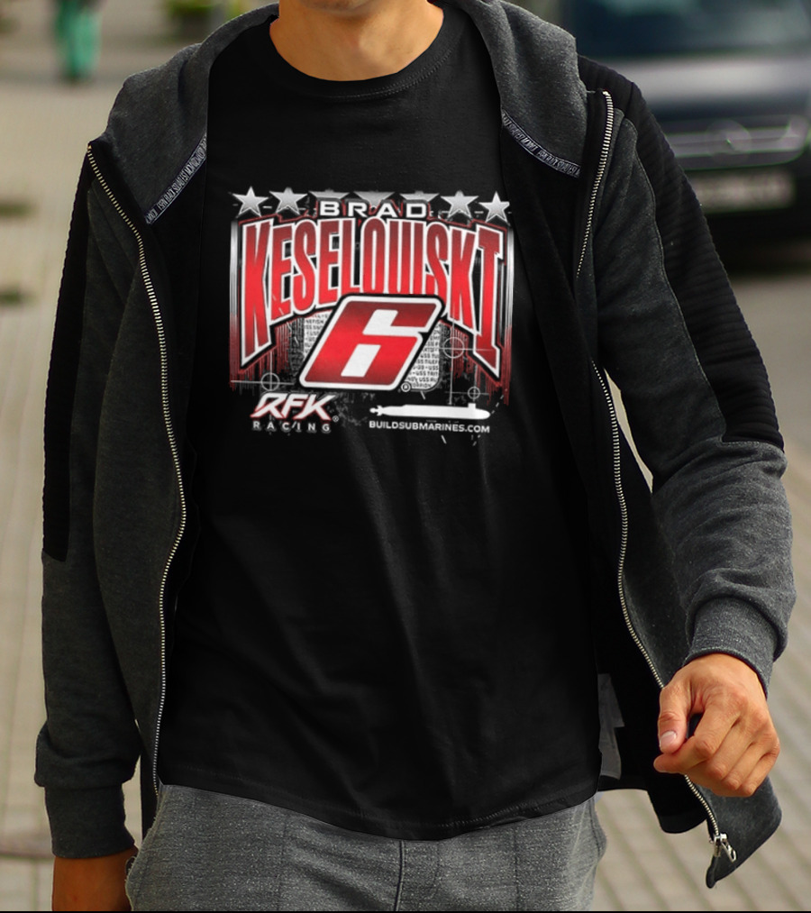 Brad Keselowski 6 RFK Racing Stars Patriotic Racing T-Shirt