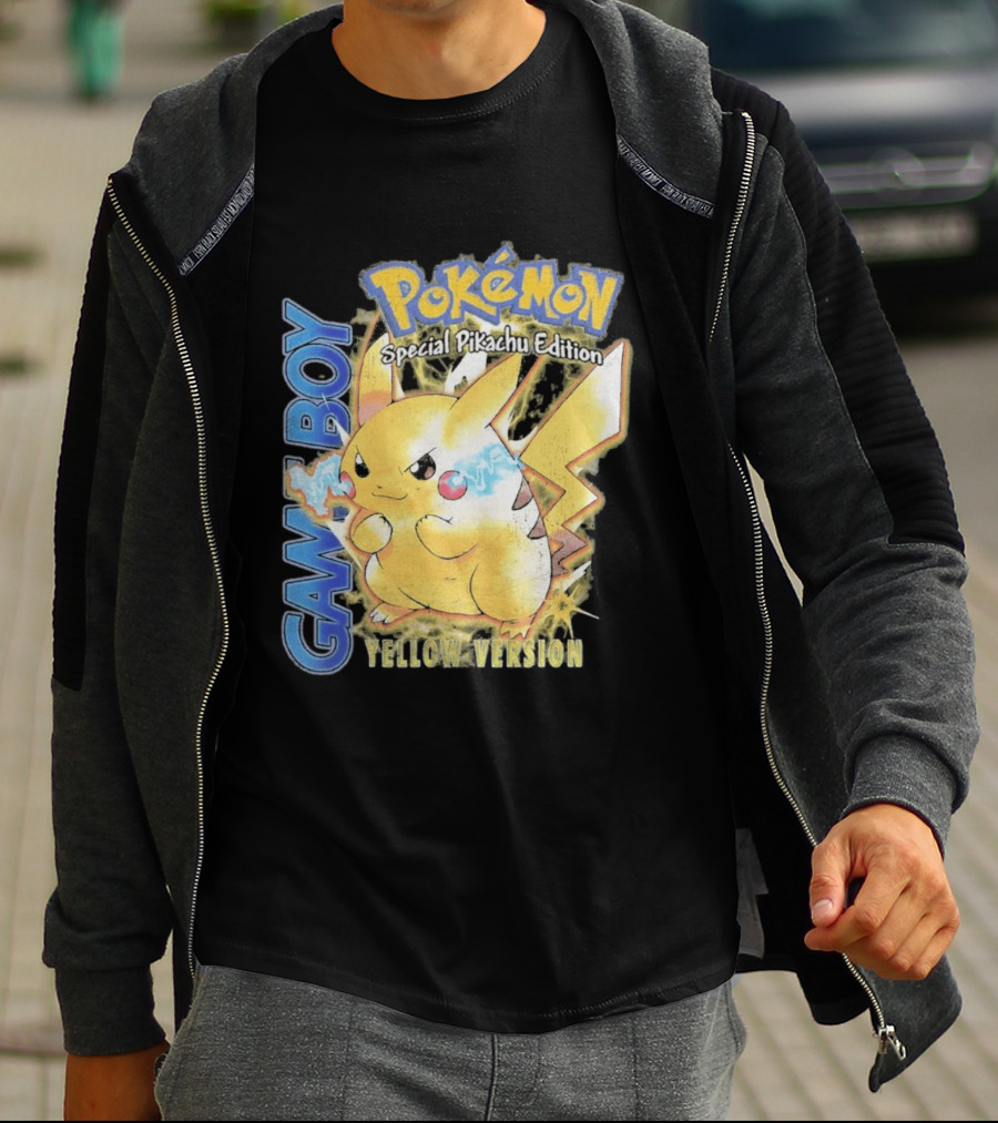 Game Boy Pokémon Special Pikachu Edition Yellow Version T-Shirt