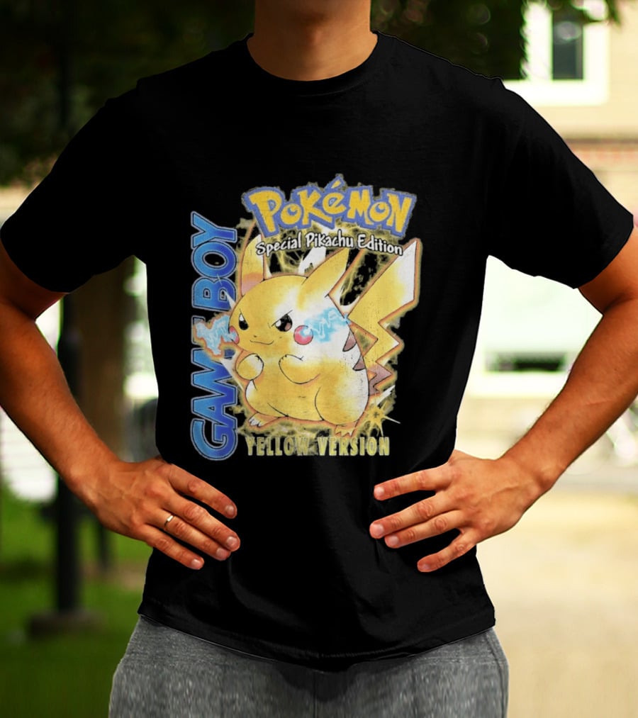 Game Boy Pokémon Special Pikachu Edition Yellow Version T-Shirt