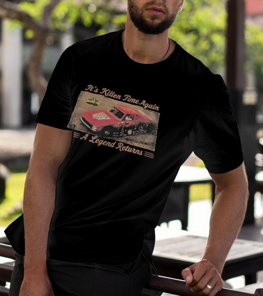 Greg Killen It's Killen Time Again A Legend Returns Jurassic Park Car Racing T-Shirt